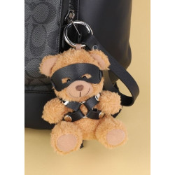 BDSMaster Ours Peluche Porte-Clés Beari Harness Noir